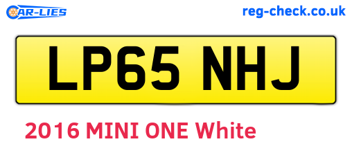LP65NHJ are the vehicle registration plates.