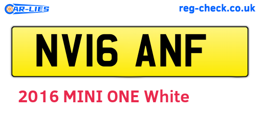 NV16ANF are the vehicle registration plates.