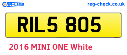RIL5805 are the vehicle registration plates.