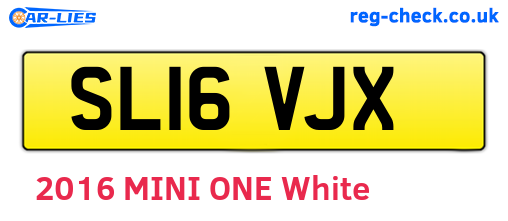 SL16VJX are the vehicle registration plates.