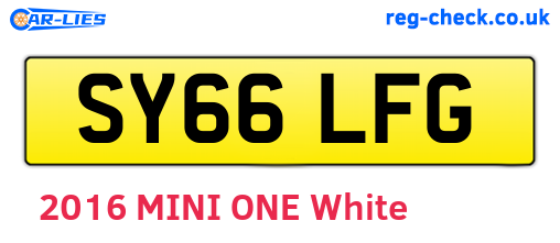 SY66LFG are the vehicle registration plates.