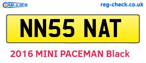 NN55NAT are the vehicle registration plates.