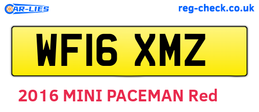 WF16XMZ are the vehicle registration plates.