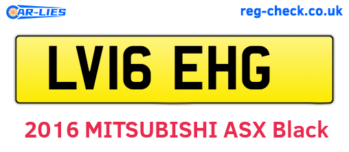 LV16EHG are the vehicle registration plates.