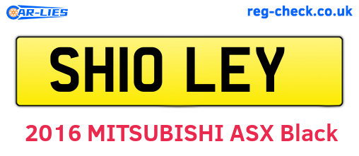 SH10LEY are the vehicle registration plates.