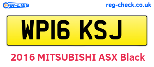 WP16KSJ are the vehicle registration plates.