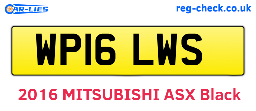 WP16LWS are the vehicle registration plates.