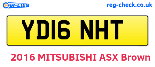 YD16NHT are the vehicle registration plates.
