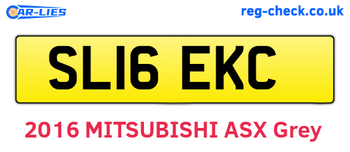 SL16EKC are the vehicle registration plates.