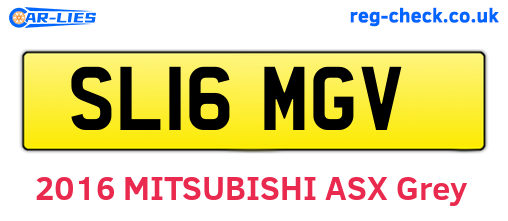 SL16MGV are the vehicle registration plates.
