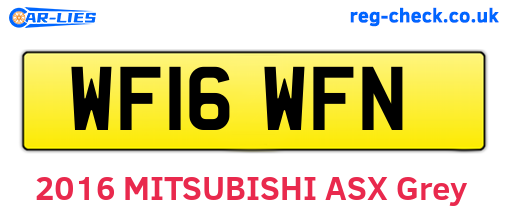 WF16WFN are the vehicle registration plates.