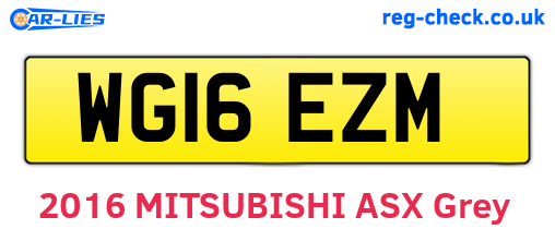 WG16EZM are the vehicle registration plates.