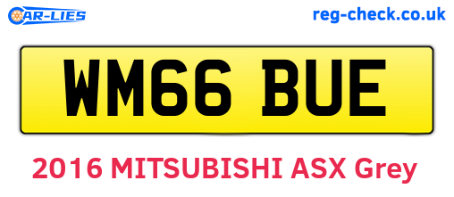 WM66BUE are the vehicle registration plates.