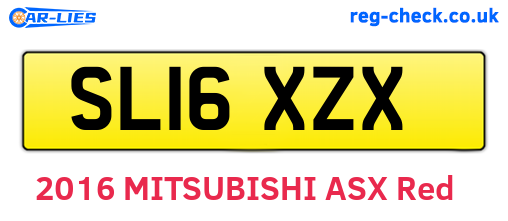 SL16XZX are the vehicle registration plates.