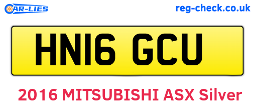 HN16GCU are the vehicle registration plates.