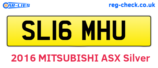 SL16MHU are the vehicle registration plates.