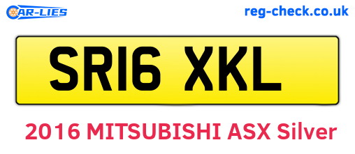 SR16XKL are the vehicle registration plates.