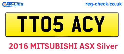 TT05ACY are the vehicle registration plates.