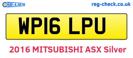 WP16LPU are the vehicle registration plates.