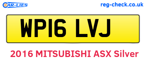 WP16LVJ are the vehicle registration plates.