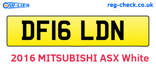 DF16LDN are the vehicle registration plates.