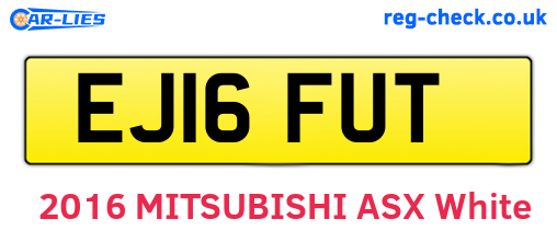 EJ16FUT are the vehicle registration plates.