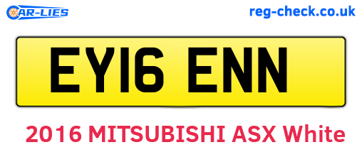 EY16ENN are the vehicle registration plates.