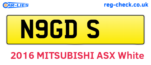 N9GDS are the vehicle registration plates.