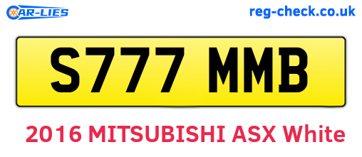 S777MMB are the vehicle registration plates.