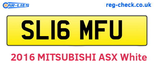 SL16MFU are the vehicle registration plates.