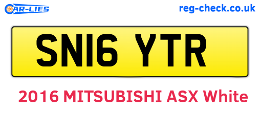 SN16YTR are the vehicle registration plates.