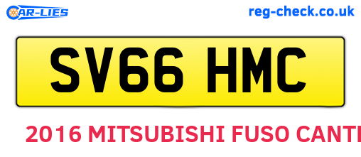 SV66HMC are the vehicle registration plates.