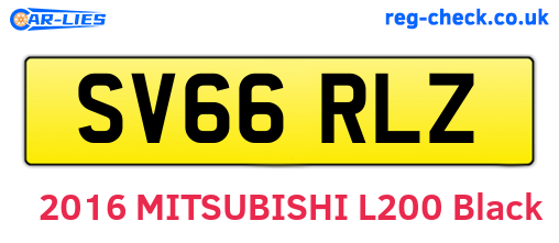 SV66RLZ are the vehicle registration plates.