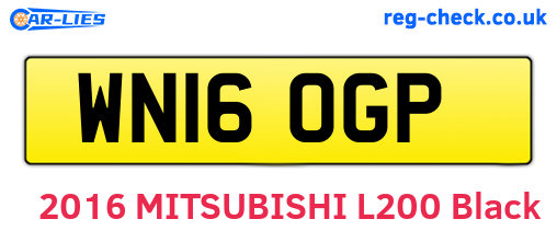 WN16OGP are the vehicle registration plates.