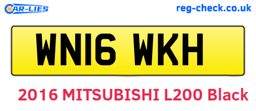 WN16WKH are the vehicle registration plates.