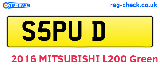 S5PUD are the vehicle registration plates.