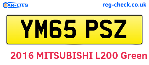 YM65PSZ are the vehicle registration plates.