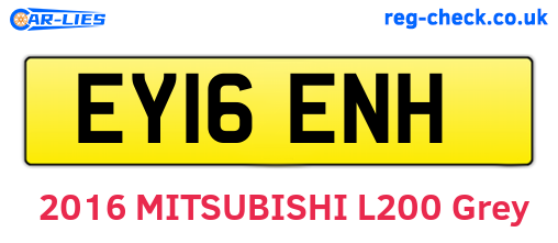 EY16ENH are the vehicle registration plates.