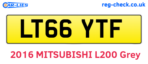LT66YTF are the vehicle registration plates.