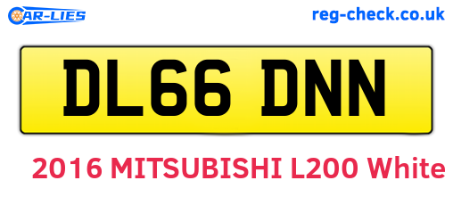 DL66DNN are the vehicle registration plates.