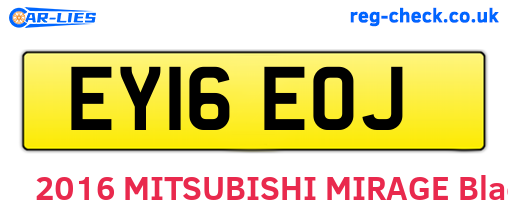 EY16EOJ are the vehicle registration plates.