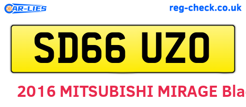 SD66UZO are the vehicle registration plates.