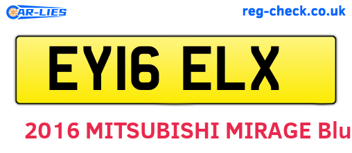 EY16ELX are the vehicle registration plates.