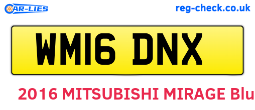 WM16DNX are the vehicle registration plates.