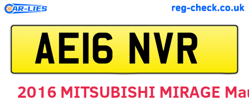 AE16NVR are the vehicle registration plates.