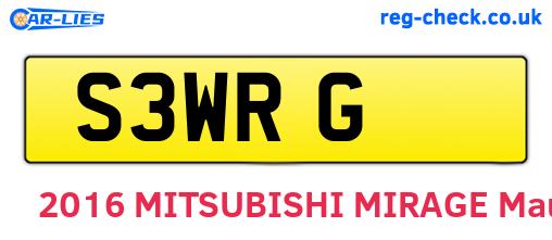 S3WRG are the vehicle registration plates.