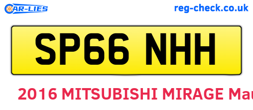 SP66NHH are the vehicle registration plates.