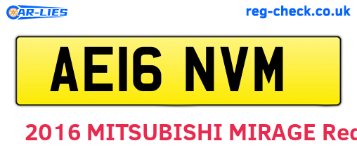 AE16NVM are the vehicle registration plates.