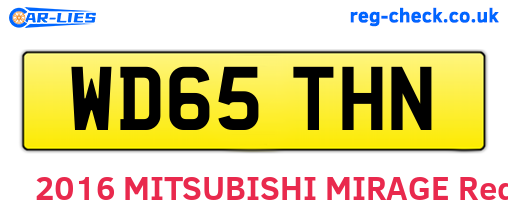 WD65THN are the vehicle registration plates.