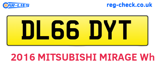 DL66DYT are the vehicle registration plates.
